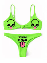 Verrückter Totenkopf-Bikini-Badeanzug